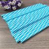100 Pieces Plastic Drinking Straws 8 Inches Long Multi-Colored Striped Foldable