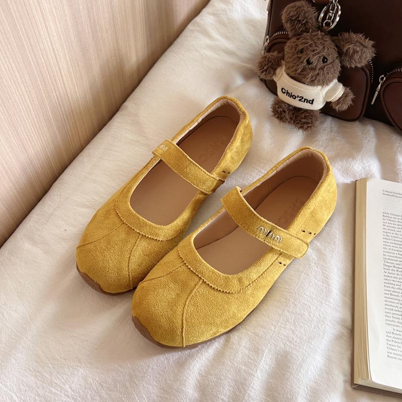 Flats Women Loafers Shoes Suede Ballet Shoes Woman Sneakers 2025 New Trend Sandals Summer Designer Mary Jane Zapatillas De Mujer