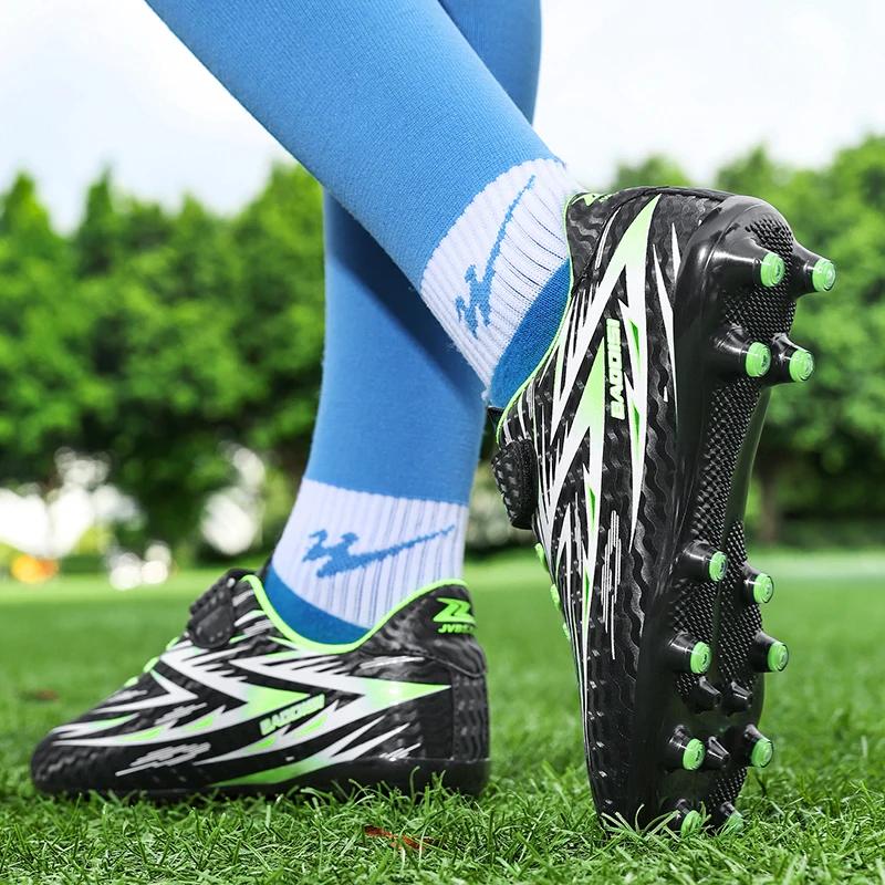 Neue Fußballschuhe Kinder Rutschfest Stollen Fußballschuhe Kinder Hallenfußballplatz Stiefel Schneller Professioneller Sneaker28-39