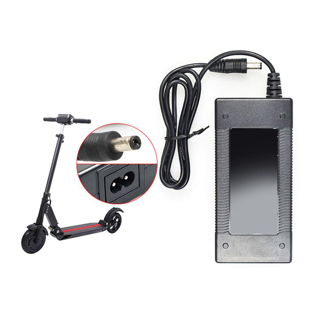 8in Electric Scooter Adapter Connector 42V 1.5A Portable Fast Charging Power Supply Battery Charger for KUGOO