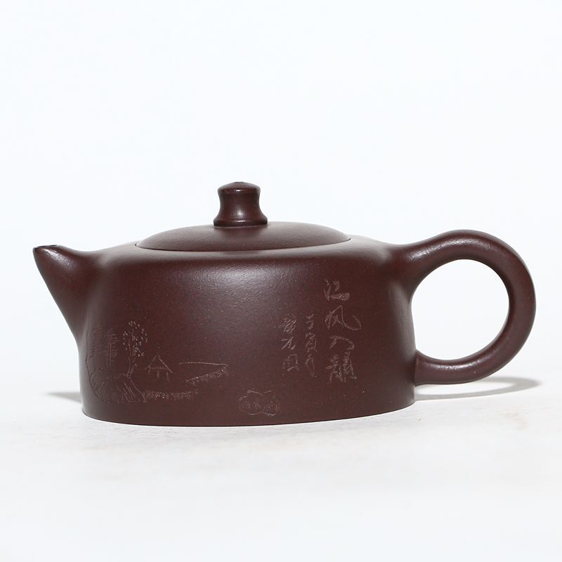 

200 мл креативный чайник из фиолетовой глины Исин, ручной работы, чайник в виде необработанной руды, фиолетовый глиняный чайник, китайский чайный сервиз «Цзыша», столовая посуда, украшения