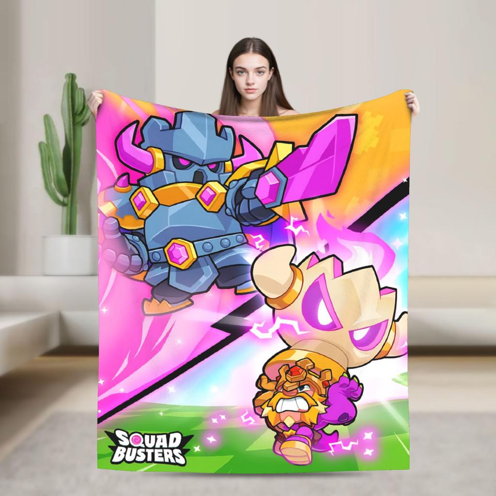 Squad Busters Game Blanket Quality Warm Soft Throw Blanket Winter Picnic Couch Chair Sofa Bed Novelty Bedspread