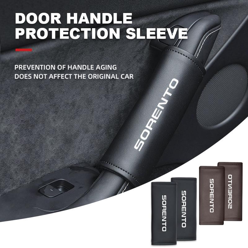 AEK4 For KIA Leather Car Roof Armrest Protector Case Anti-Collision Protector Accessories Sorento R 2011 2013 2014 2016 2017 2018