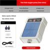New Solar Oxygen Pump With Pipe Aquarium Wave Maker USB Aquarium Pumps High Power Quiet Fish Tank Aerator Outdoor Fishing