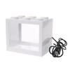 USB Illuminated Small Fish Tank Small Landscape Seaweed Ball Box Mini Aquarium Fish Tank with LED Lamp Light