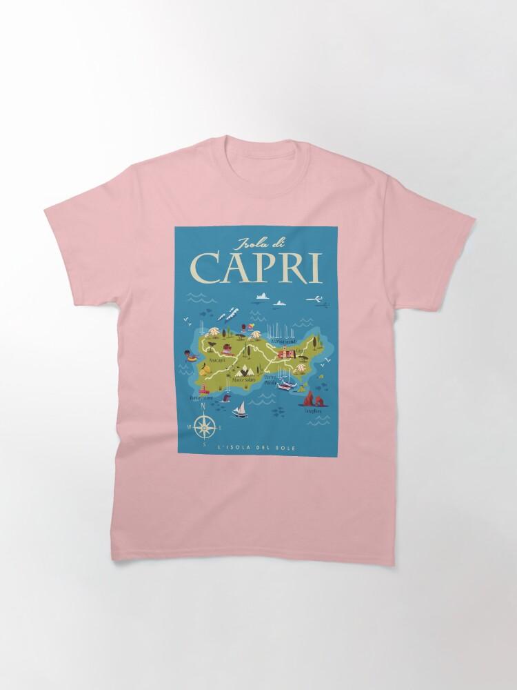 Peppino di Capri Capri map poster Classic T-Shirt