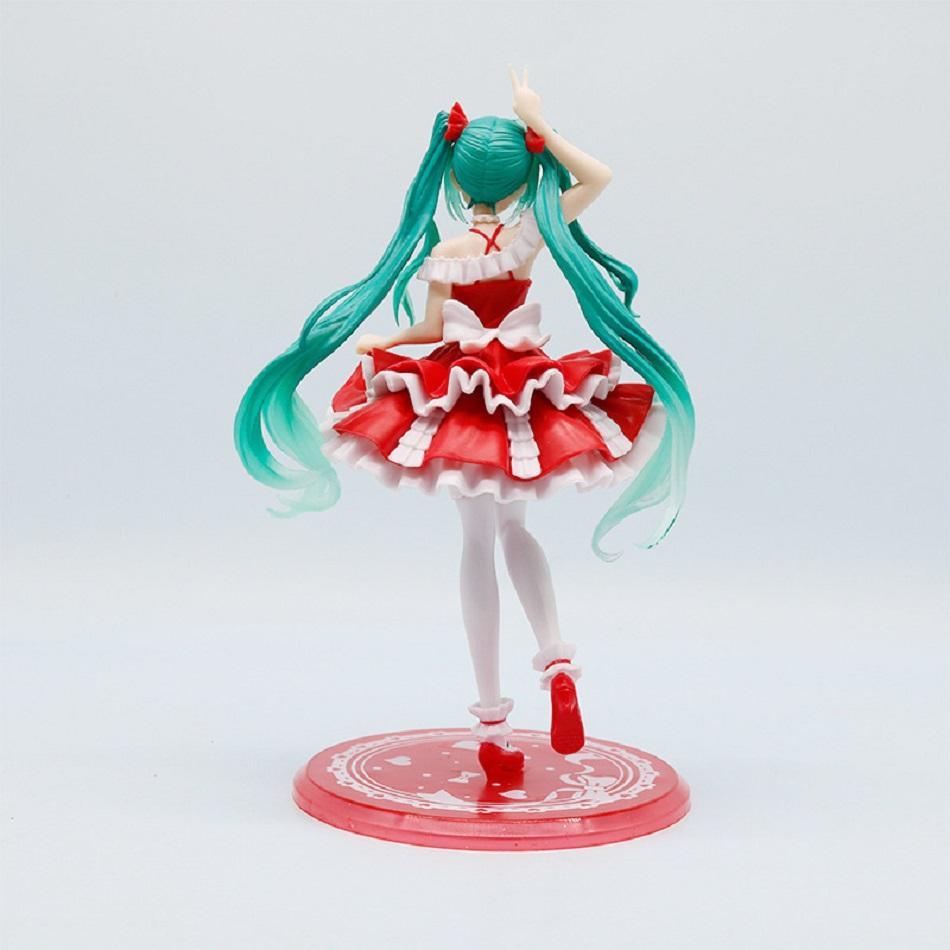 Sale Hatsune Miku Anime Figure Toys Cute Anime MIKU Standing Position PVC Action Figurine Kawaii Cartoon Model Doll