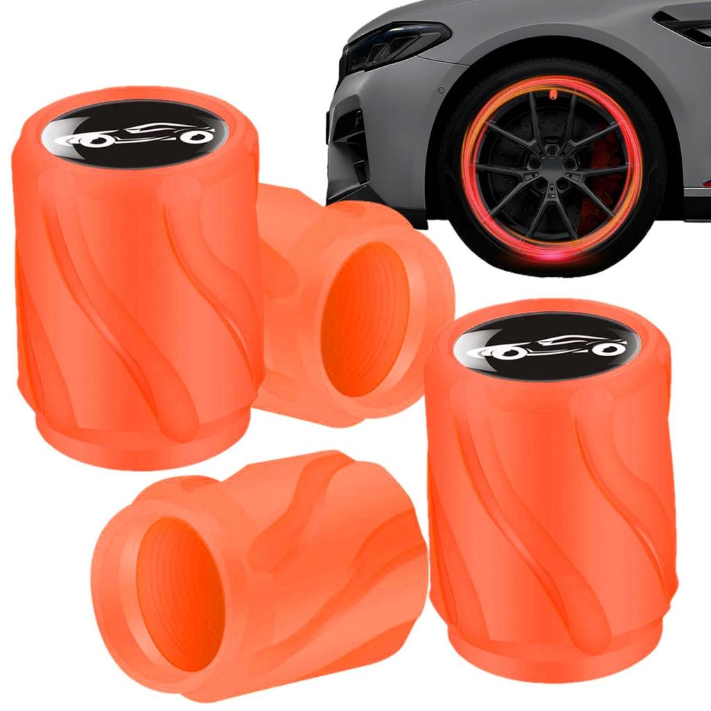 Car Tire Cap Lights Up Car Glowing Tire Valve Stem Cap,Fluorescent Air Cap Cover
