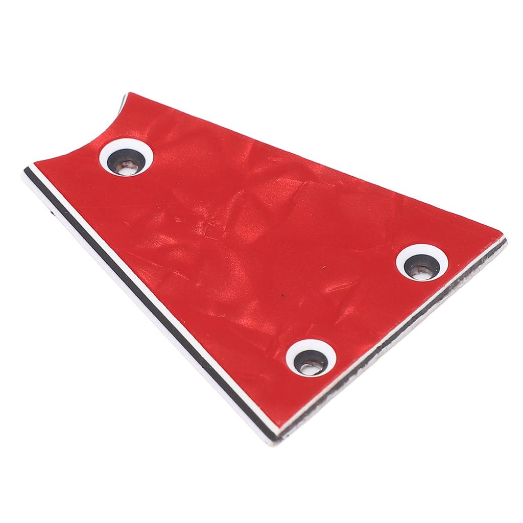 Guitar Truss Rod Cover 3 Hole Triangular Metal Truss Rod Plate Replacement for Electric Guitar Bass Protection GR41A