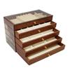 Jewelry Storage Box Minimalist Wood   Lining Large Capacity Jewelry   Box for Rings Necklaces Earrings