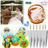1-20PCS Paper Parasol Wedding Paper Umbrella Party Favor 60cm White Umbrellas for Bridal Shower Centerpieces Photo Props