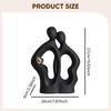 Creative Abstract Sculpture Couple Figurine Premium Ceramic Art Craft for Office Home Decoration Wedding Anniversary Desktop