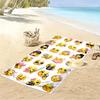 Süße Emoji-Gesichter mit Ausdrücken Strandtuch schnelltrocknend für Reisen Outdoor-Sport Joggen Strand und Schwimmen