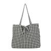 Summer New Plaid Fresh and Beautiful Cloth Bag Sweet Literary Niche Retro Shoulder Underarm Portable Women's Bag