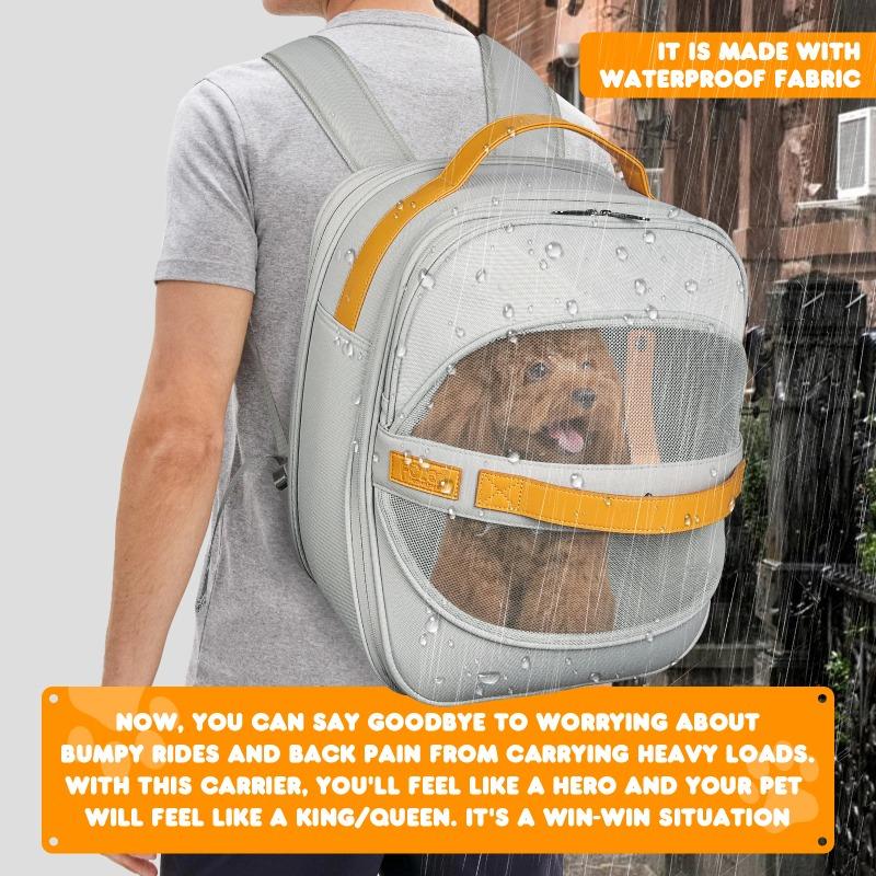 Breathable Dog Carrier Backpack for Small to Medium Dogs And Cats with Head out Design Comfortable Hands-Free Hiking Travel