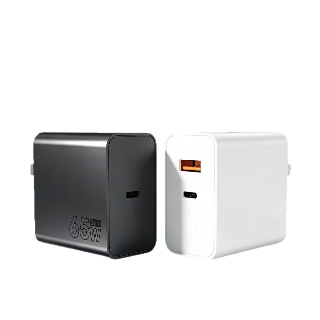 65W GaN Dual Port Fast Charger for Android & Apple (A+C)