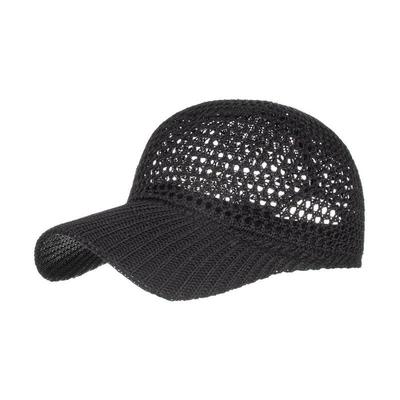 New Solid Color Casual Sun Hat Sunscreen Cap Hollow Mesh Cool Hat Summer Women's Hat Baseball Cap