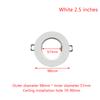 Led Downlight Spotlight Brackets Light Stand Adapters Lamp Shade Rings Hole Enlarge White Outer Frames Cut Out Remedial Circles
