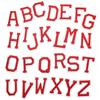 Felt Base Custom Embroidered Iron on Alphabet Letter  Patches for Clothing