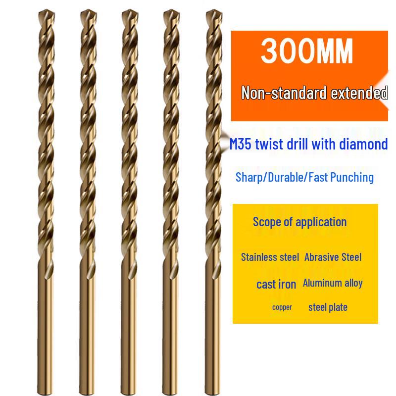 Tiangong Surui M35 Cobalt Extended Straight Shank Twist Drill Bit