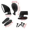 Universal California Mirrors Rearview Custom Hot Rod Classic Fiat Vitaloni PAIR Car Mirror