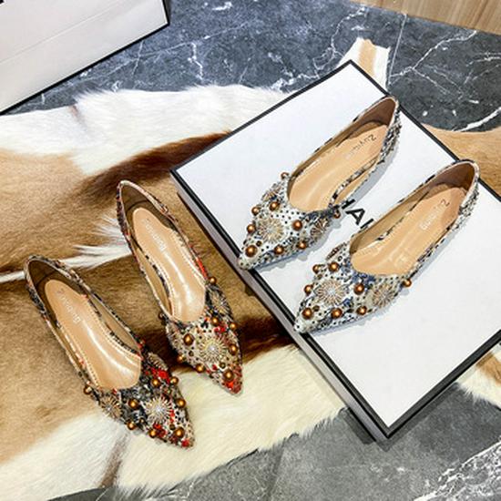 Dámské podzimní 2025 pantofle na robustním podpatku se čtvercovou špičkou s perlovou ozdobou a měkkou podrážkou pro venkovní nošení