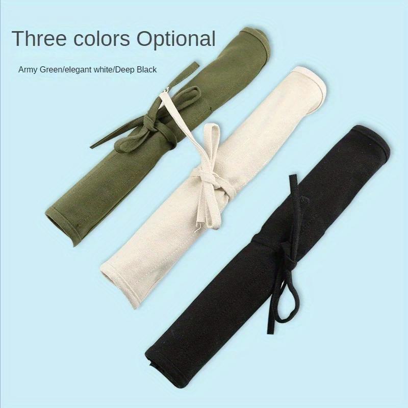 Student Brush Bag Watercolor Draw Pouch for Artist Oil Paint Pen Holder Canvas Pen Cases Brush Curtain