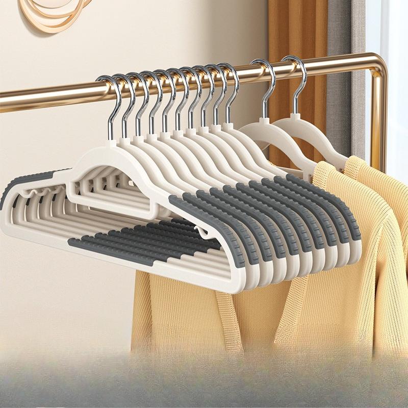 Untraceable Clothes Hanger, Anti-slip and Anti-shoulder Corner Clothes Drying Rack, Household Wardrobe Clothes Hanger, Clothes Support Anti-slip 10pcs