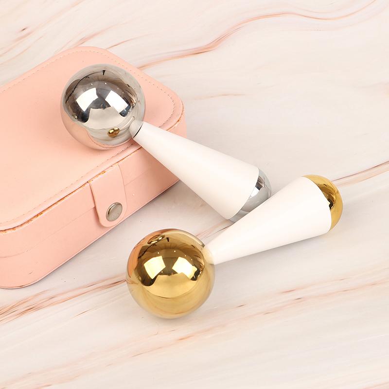 Ice Globes For Facial 360 Rotating Stainless Steel Ice Roller For Face Eyes Beauty Spa Cooling Globe Massage Ball Skincare Tools