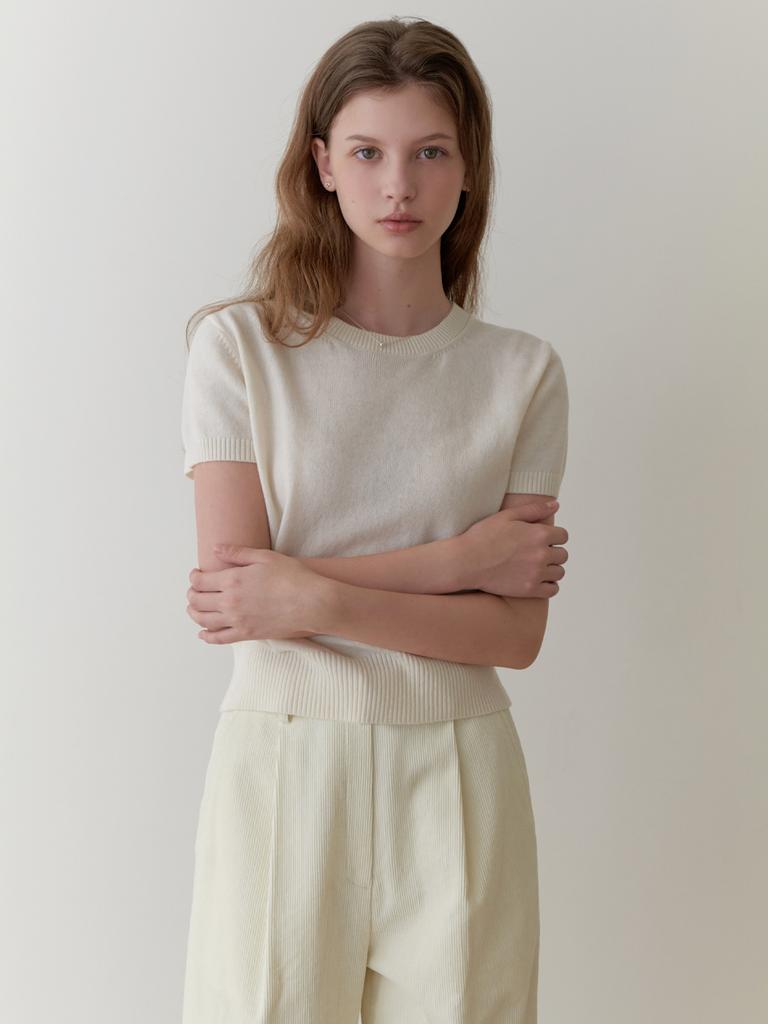 Liel Pea Half Knit (Ivory)