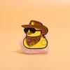Cute Cartoon Yellow Duck Brooch Pin Stylish Denim Hat Character Accessory For Everyone