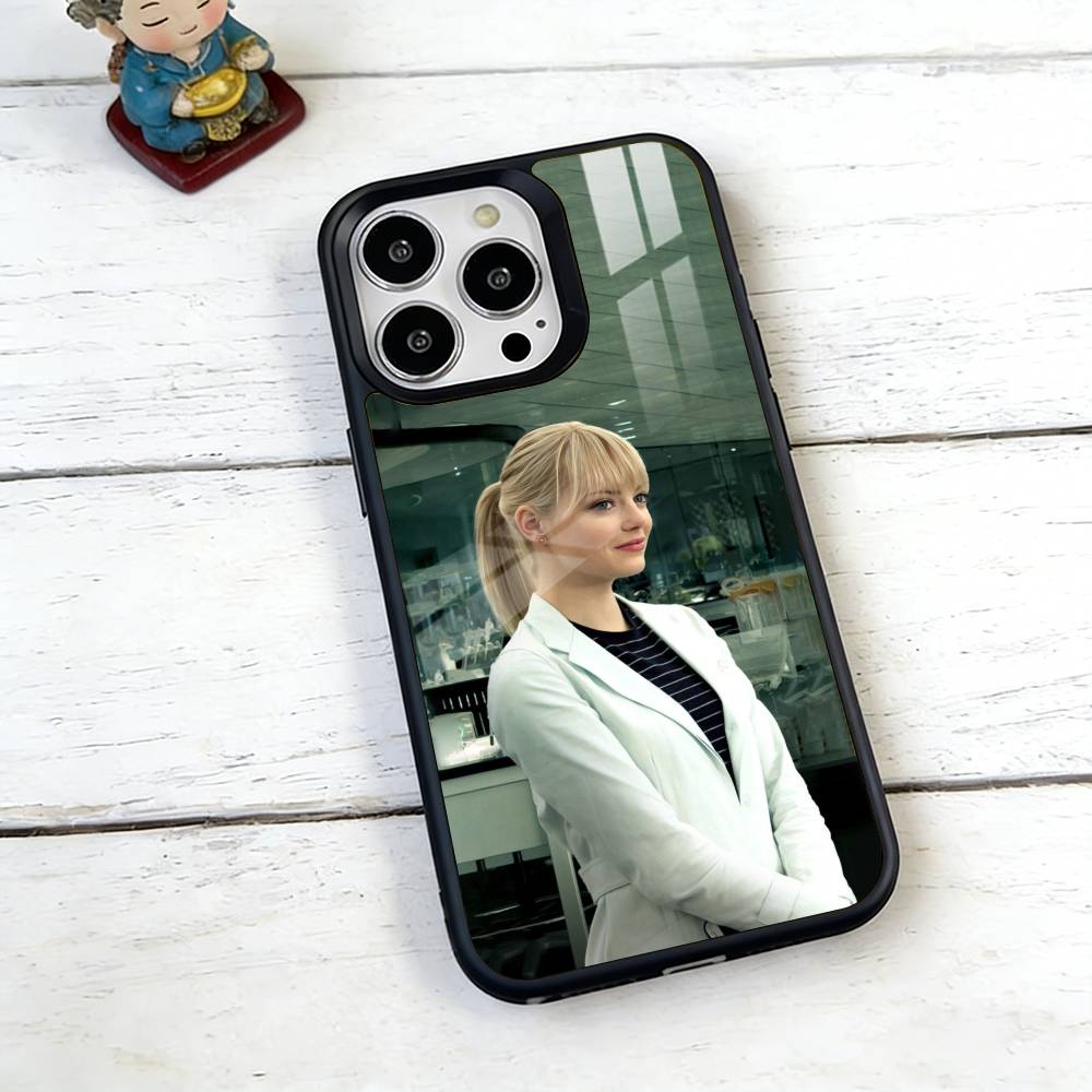Emma Stone Phone Case For iPhone17,16,15,14,13,12,11 Plus,Pro Magnetic For Magsafe Wireless Charging