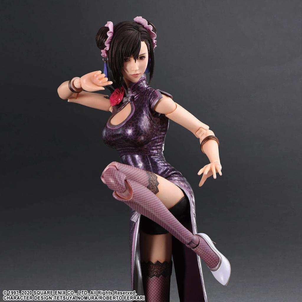 Final Fantasy VII Remake PLAY ARTS Kai Tifa Lockhart Fighter Dress PVC malovaná pohyblivá figurka ver.