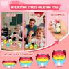 24PCS Axolotl Mochi Squishy Toys for Classroom, Gifts for Kids with Exchange Cards, Classroom Party Favors for Boys and Girls, Funny Stress Relief Toy
