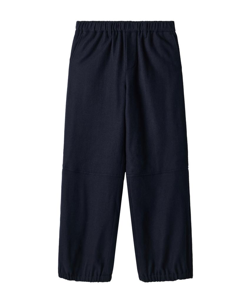 MOONSUN Unisex, Side Zip Wool Sweat Pants / Navy