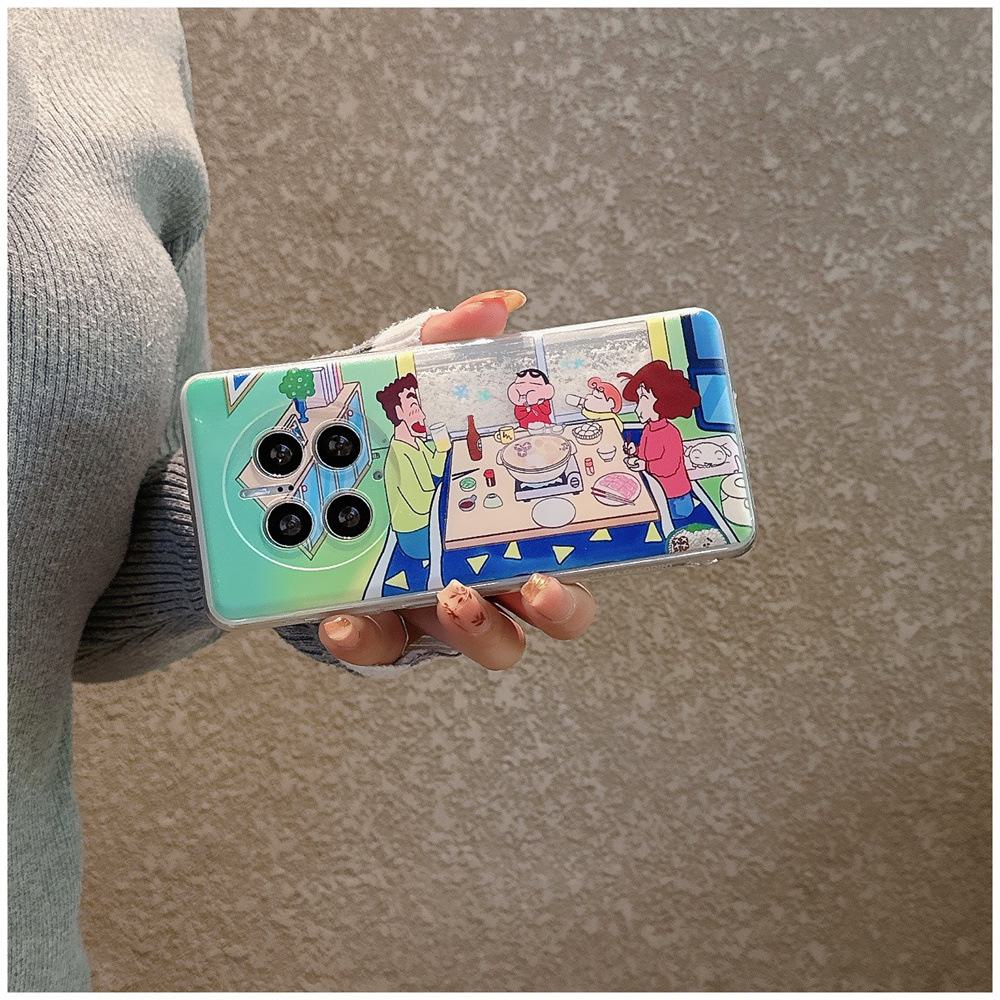 

Snowflake Quicksand Mobile Phone Case for Xiaomi 13 - Compatible with Redmi Note 13 Pro/K60 Extreme/K50.