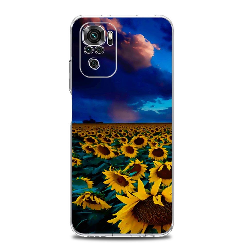 Phone Case For Xiaomi Redmi Note 15 14 13 12 4G 10 11 Pro Plus 5G 14C 13C 12C 10C TPU Cover Pretty Sunflower Flower Summer