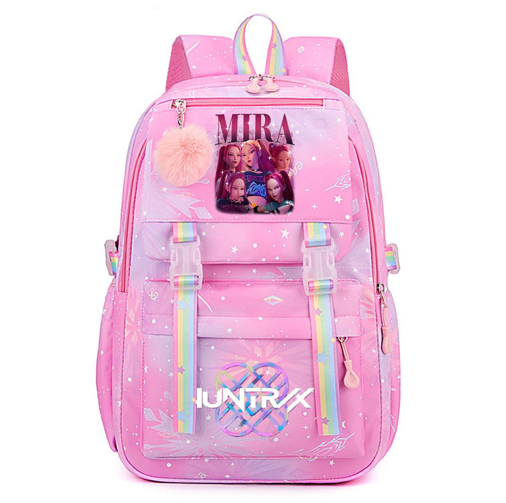 Anime Demon Hunters Printed Large Capacity Waterproof Backpack Teenger Student Schoolbag Bookbag Travel Bag