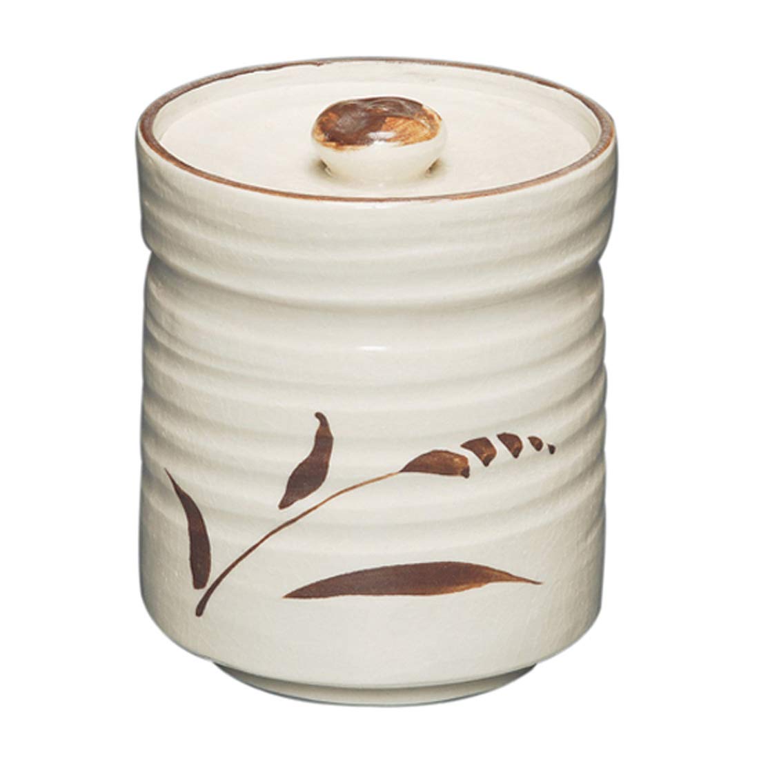 

Goto Water Jar, White, Size: Diameter 13.1cm x Height 15cm, for Tanzaku (Strips), Shino, Paper Boxed