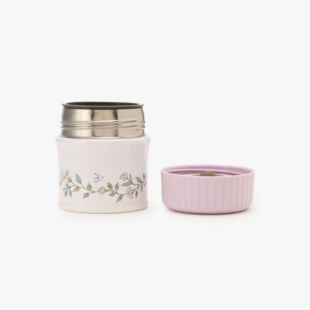 Afternoon Tea Living HS99 Flower Art Insulated Lunch Jar/Thermos, Purple