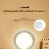 LED Human Body Induction Night Light Rechargeable Battery Model Bedroom Bedside Cabinet Light RGB Remote Control Ambient Light