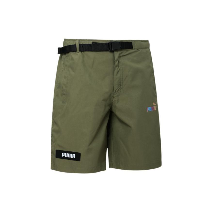 

PUMA Logo Cargo Shorts Olive Green 671965-32 XS