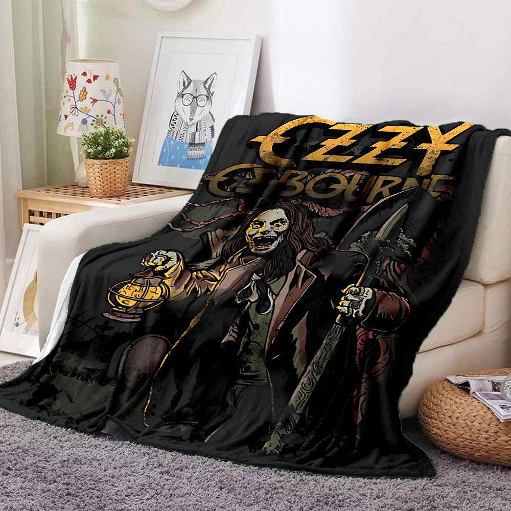 1pc Ozzy Osbourne Blanket Soft All Season Throw with Vibrant Design, Perfect for Home, Travel, and Gifts, Ideal for Naps and Camping