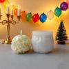 3D Round Clover Ball Silicone Candle Mold - DIY Aromatherapy Candle, Soap, Gypsum Crafts, Resin, Clay Ice Baking Mold