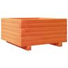 VidaXL Planter Wax Brown 50x50x26.5 Cm Solid Pine Wood, Outdoor Planter, Flower Box, Plant Box, 847295