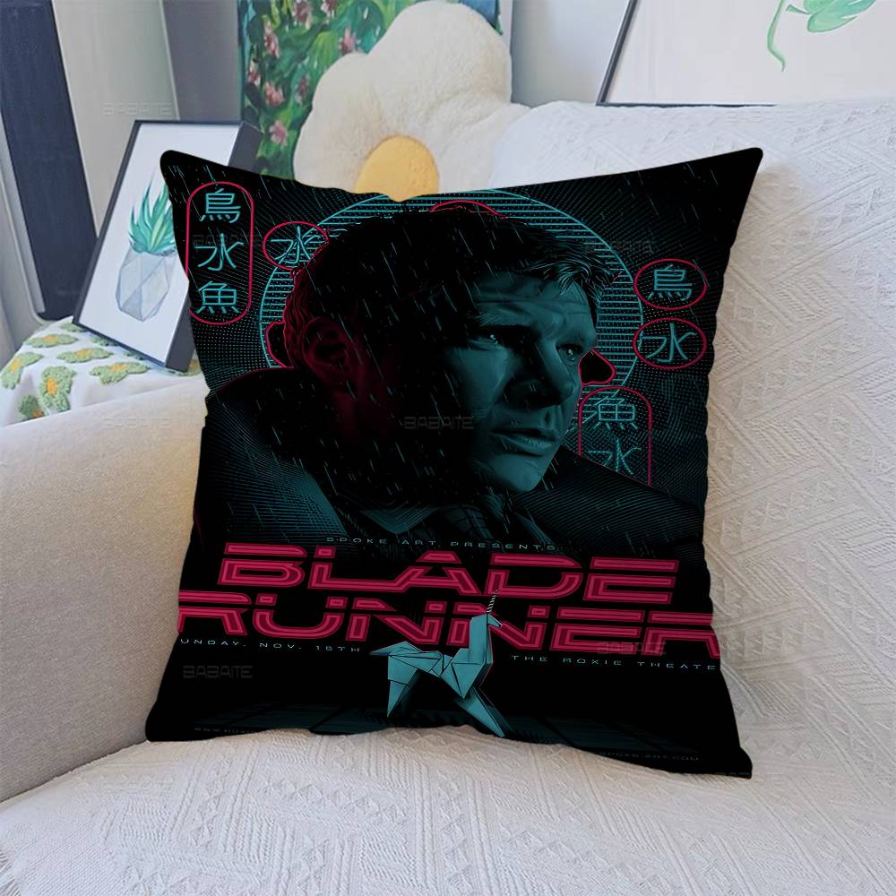 Retro Movie Blade Runner Classic Sci-fi Film Decorative Room Aesthetics Pillow Case Home Decor Sofa Bed Couch Pillow Cover 45x45