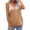 Women's Casual Solid Colour Sleeveless Neck V-Neck Camisole Slim Fit Tank Top