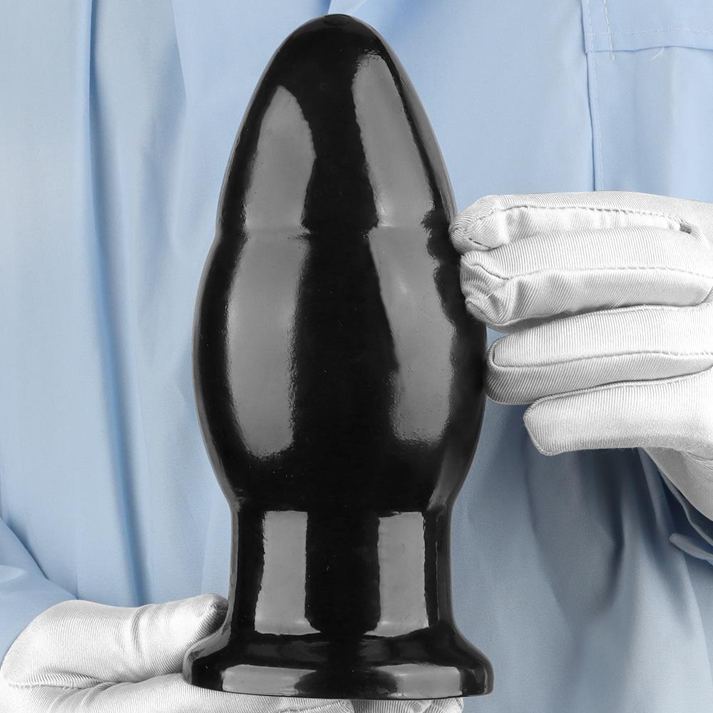 PVC Black Butt Plugs Anal Dildo Masturbator Penis Fisting Sex Toys 18+ BDSM