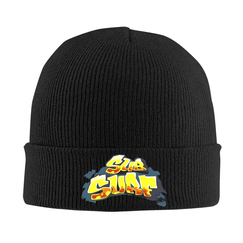 Subway Surfers Vancouver Knitted Hat Beanie Winter Hats Warm Acrylic  Hip Hop Parkour Sport Cap Men Women Gift