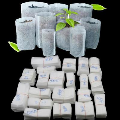 100 Peças Sacos Biodegradáveis Não Tecidos para Viveiro Tecido Ecológico para Plantio